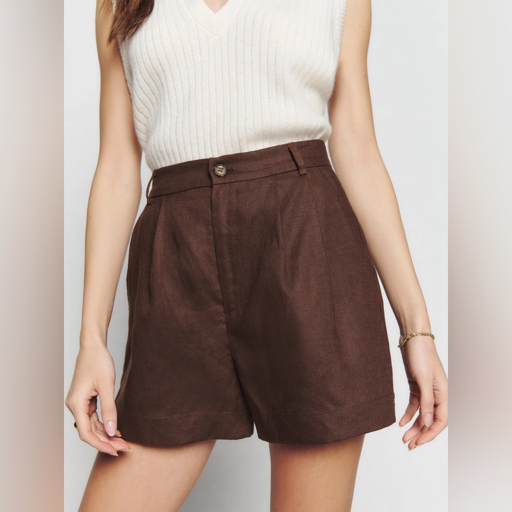 Reformation Mason Linen Shorts